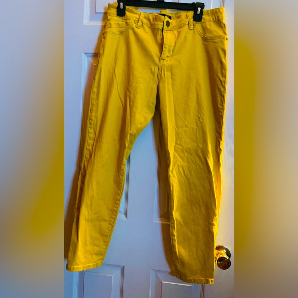 Ladies super soft gold/mustard skinny pants